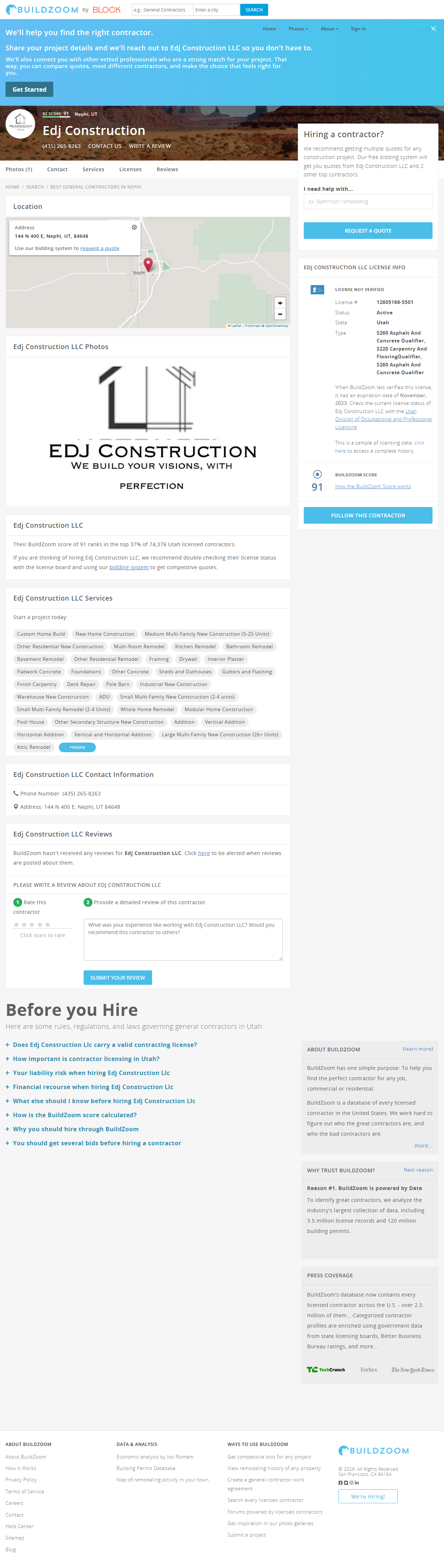 Current site